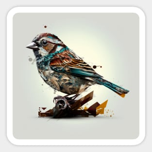 Sparrow Bird Design Sticker